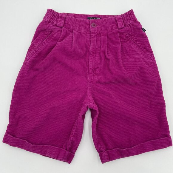 Vintage Esprit Corduroy Shorts Juniors 9" Inseam 90s Colorful‎ Bright Funky Bold - Picture 1 of 11